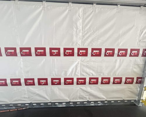 Insulated Curtainsides with Securing Straps